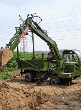 现货现龙小门吊随挖一机多用省时省PGR车力型农用发龙门吊随车挖