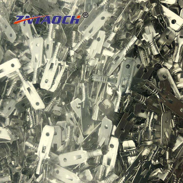 6.3插簧头350长插款片接线端铜子铜镀锡250插拔式接线端子B脚200