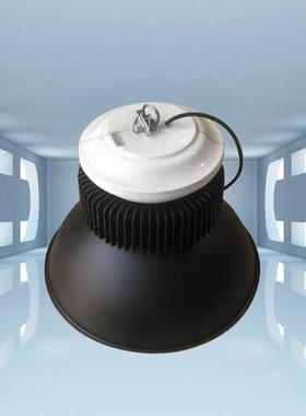 黑色超高亮led工矿灯200W300W工厂车间工业吊灯体育馆鳍片厂房