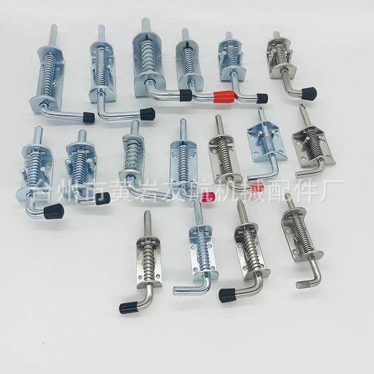 工业弹簧插销 12mm直径推拉门地插销 重型不锈钢设备插销友航