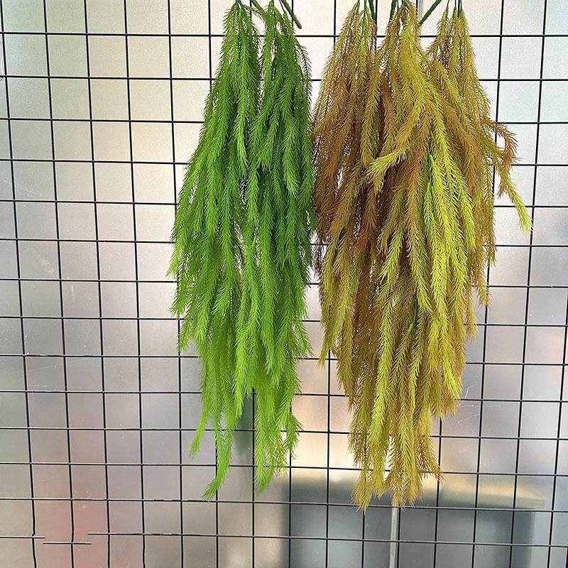 仿真壁挂波斯蕨叶软胶藤条吊顶绿色植物软装垂吊藤蔓装饰绿植墙壁