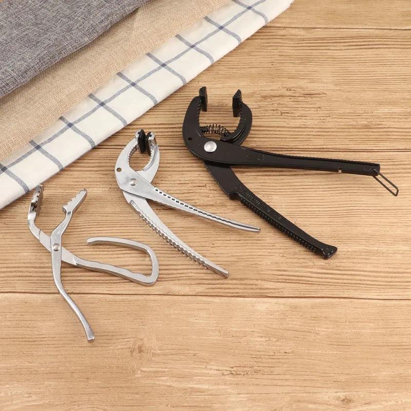 铁板夹砂锅夹石锅夹防滑煲仔钳取碗盘碟夹黑色夹子厨房披萨烤盘夹