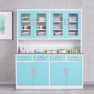 医院诊所西药柜医务室配药柜幼儿园药品柜医药柜子不锈钢药柜药架