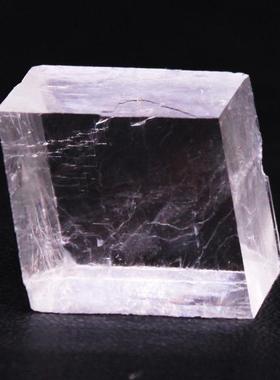 天然水晶石方解石矿石摆件透明冰洲石双折射原石儿童宝石标本石