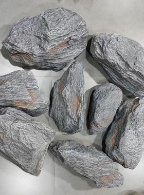 景观石头棕色假山石 PU泡沫石头酒店园林工程火山石 仿真黑山石