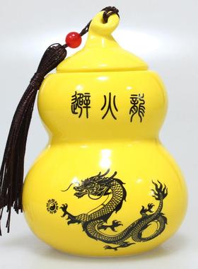 避火龙土陶罐厨房西北角乾卦解决火烧天门 葫芦避火龙摆件