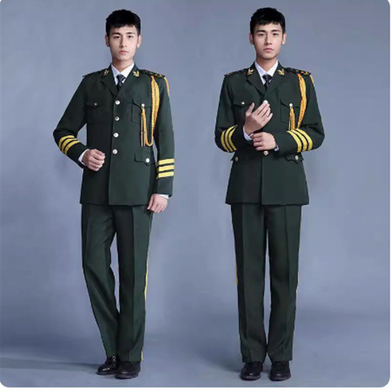 军鼓队大鼓演出服成人管乐队升旗仪式军乐队管弦乐器男女演奏礼服