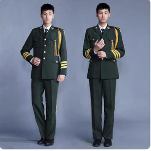 军鼓队大鼓演出服成人管乐队升旗仪式军乐队管弦乐器男女演奏礼服