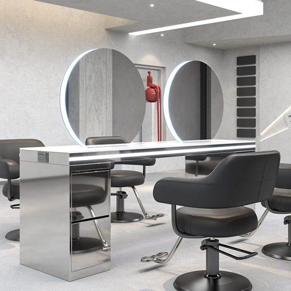 网红理发店发廊专用镜台美发店镜子台式双面镜影楼美容不锈钢化妆,商业/办公家具,理发镜台,淘宝优惠券,粉丝福利购,淘宝优惠卷