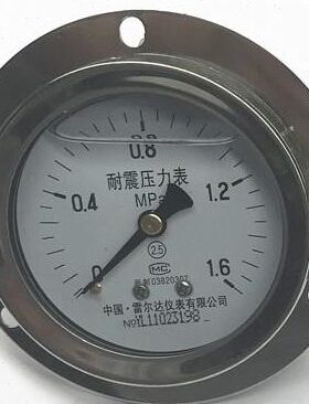 YTN60ZT轴向带边耐震压力表YN-60ZT 0.6MPA 1.6 2.5 4 6 10 25 40