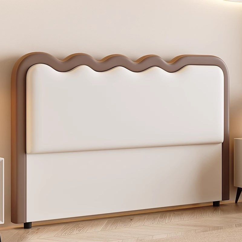 超薄软包床头靠背单买奶油风双人落地一体波浪定制软包靠背板单独,住宅家具,床架/床板,淘宝优惠券,粉丝福利购,淘宝优惠卷