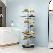 服装 饰品店帽子展示架落地儿童母婴挂帽托多层摆放上墙收纳架移动