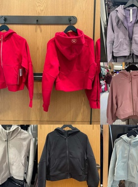 代购 lululemon/露露乐檬 Scuba系列宽松显瘦全拉链卫衣连帽衫女