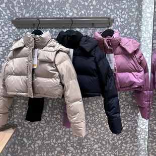 代购 Lululemon/露露乐蒙 Wunder Pull 三格短款羽绒服鹅绒外套女