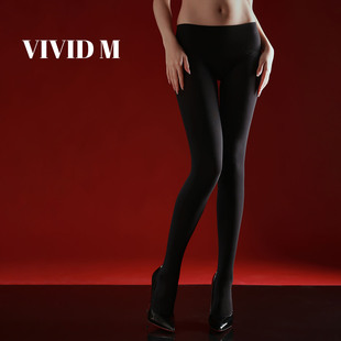 栩秘「厚黑美学」轻绒秋冬微透肉女打底连裤 袜天鹅绒无缝加大丝袜