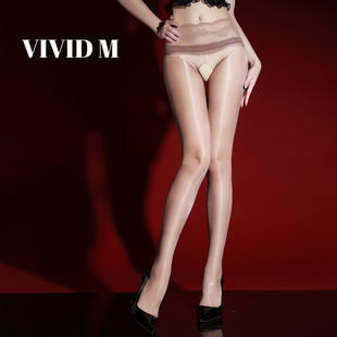 栩秘「凝脂」油亮光泽连裤 袜超薄极光透明性感无缝裆免脱打底丝袜