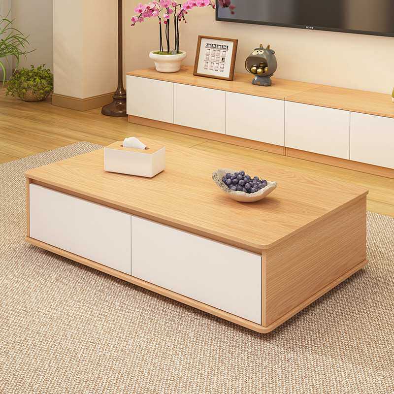 原木风茶几客厅家用2026新款简易沙发茶桌简约现代小户型创意桌子