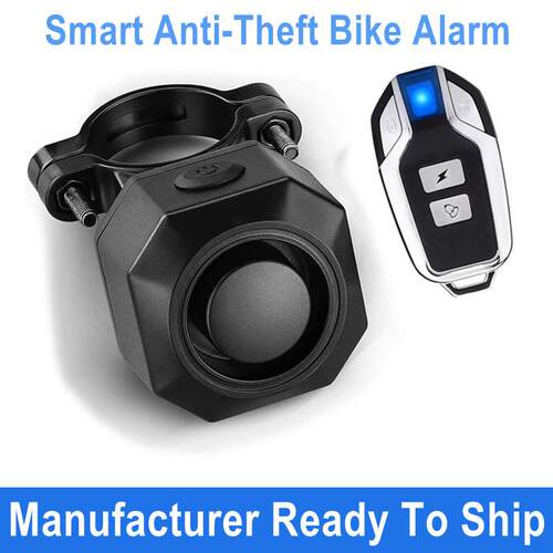 USB Rechargeable Bicycle Alarm with Wireless Remote