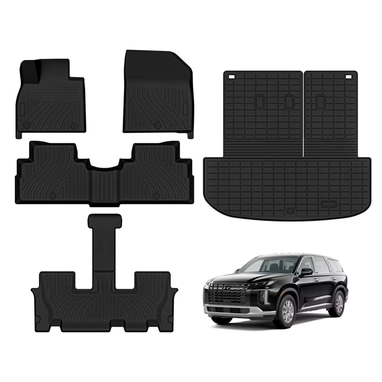 适用于20-23款帕里斯帝Palisade脚垫汽车脚垫高品质全TPE后备箱垫,3C数码配件,摄像机配件,淘宝优惠券,粉丝福利购,淘宝优惠卷