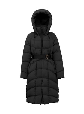 2025年新冬季长款腰带羽绒服女收腰高端韩版休闲时尚加厚保暖外套