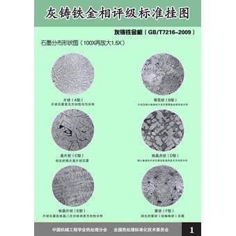 铸铁金相评级标准挂图(GB/T7216-2009)/(GB/T9441-2009)