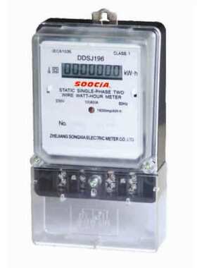 DDSJ196型电子式单相防窃电能表2.5/10A-5/20A 10/40A 15/60A 20/