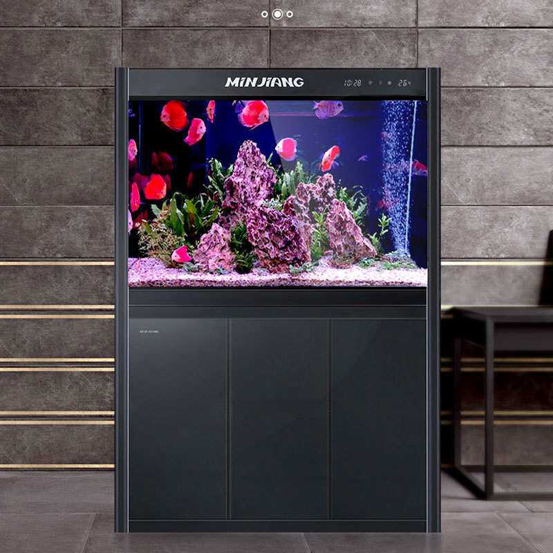 闽江鱼缸水族箱客厅中小型家用落地大型简约现代免换水造景金鱼缸