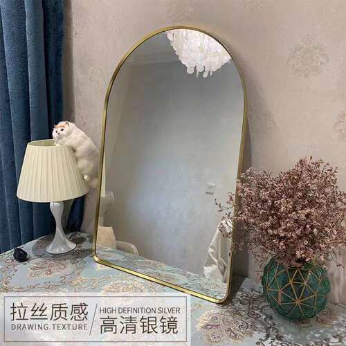 拱门智能镜梳妆台化妆镜带灯镜发光浴室镜子触摸屏led异形补光