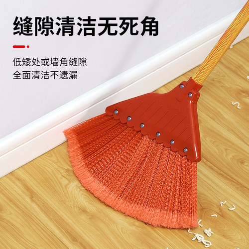 红八波纹扫把加厚扫丝开绒设计