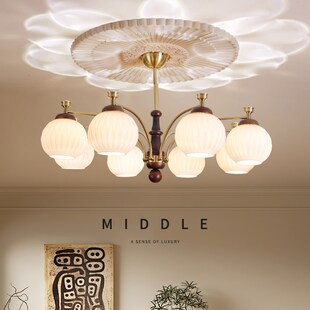 樚灯法式雕花PU灯盘复古中古风天花板仿石膏造型灯座客厅装饰灯盘