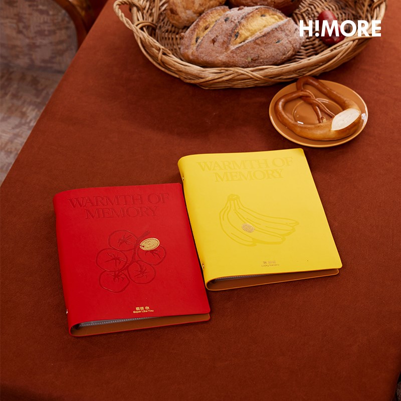 HIMORE水果密语皮革封面相册 6寸/8寸明信片拍立得照片趣味卡册