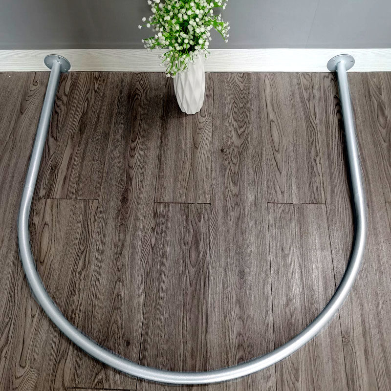 服装店U型平面墙试衣间更衣室杆子换衣帘试衣帘架子U