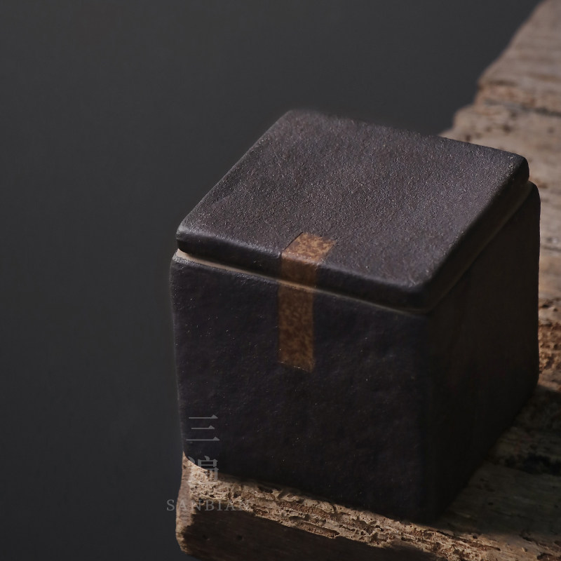 禅意侘寂风香炉香座日式家用粗陶香插禅意方盒香薰炉沉香白檀香皿,餐饮具,茶道/香炉,淘宝优惠券,粉丝福利购,淘宝优惠卷