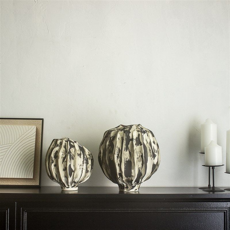 甘棠家居天然陶泥手作侘寂手绘中古艺术高级感陶瓷花瓶花器摆件,家居饰品,花瓶,淘宝优惠券,粉丝福利购,淘宝优惠卷