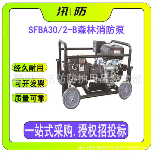 SFBA30/2-B森林消防泵远程高压隔膜式消防泵大功率手抬消防泵