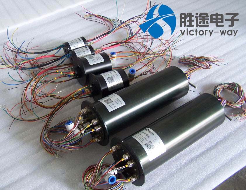 贴片机组合滑环气电提供真空及加热热电偶通路导电导电环连接器