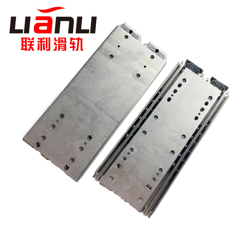 双排重型滑轨三节超大承重工业滑轨承载重型轨道设备汽车重型导轨