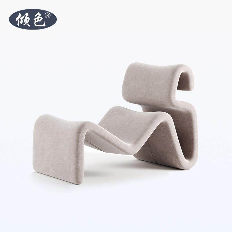 设计师简约创意异形单人椅弯曲 S形椅阳台客厅绸带休闲椅懒人躺椅,模玩/动漫/周边/娃圈三坑/桌游,模型制作工具/辅料耗材,淘宝优惠券,粉丝福利购,淘宝优惠卷