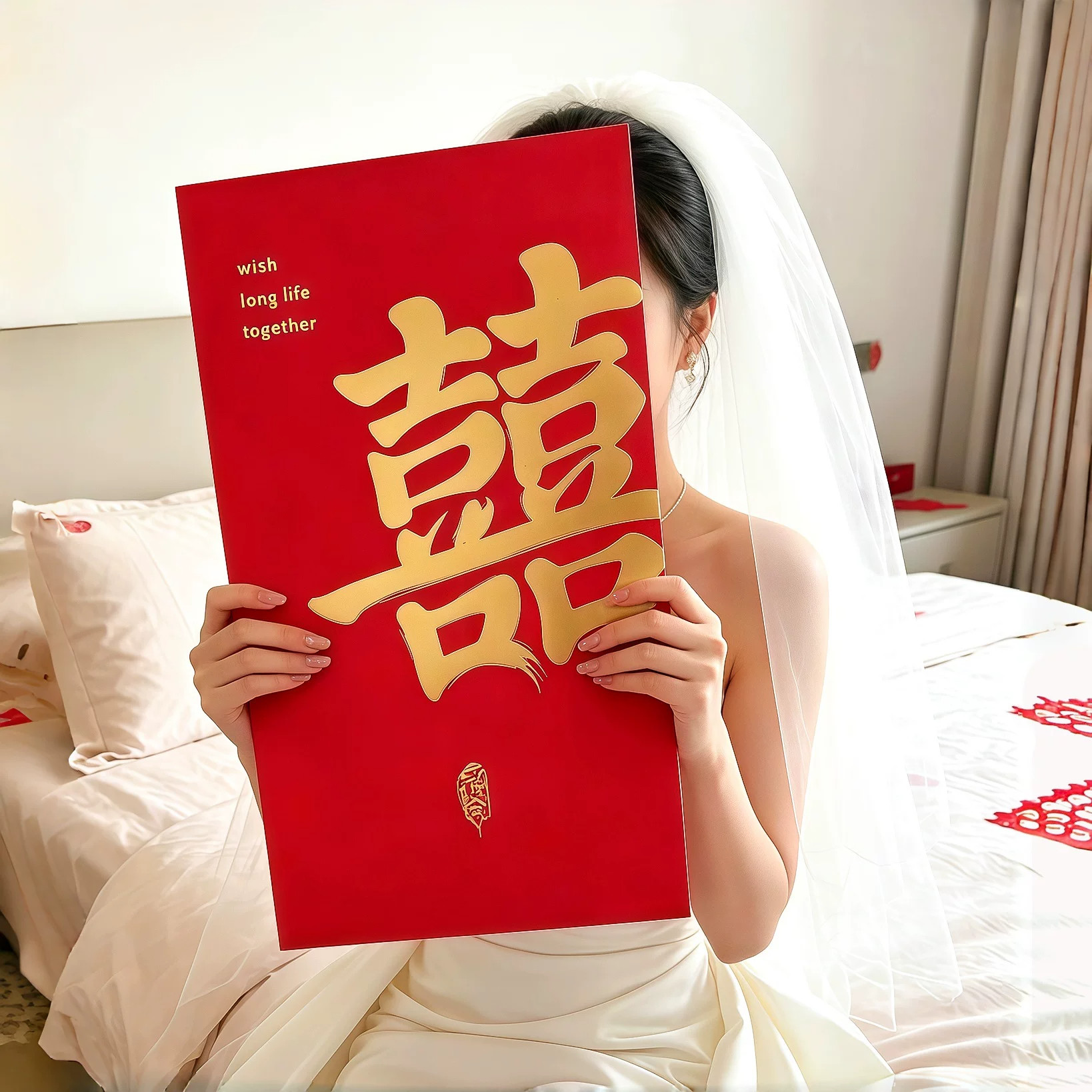 大红包结婚随份子送闺蜜送朋友高级红包袋超大利是封婚礼拍照道具