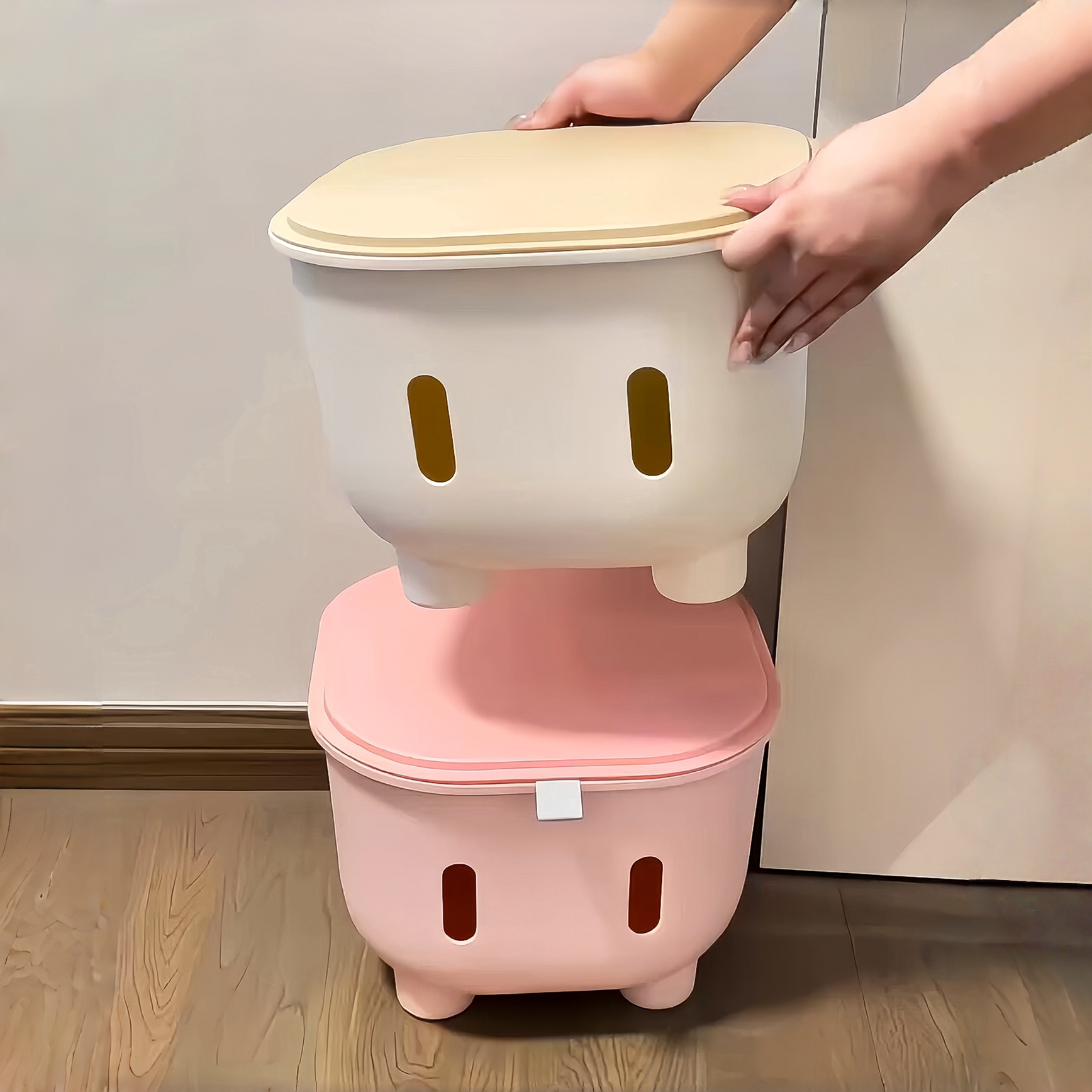 收纳凳储物凳小凳子家用矮凳换鞋凳大容量零食玩具收纳箱储物箱子