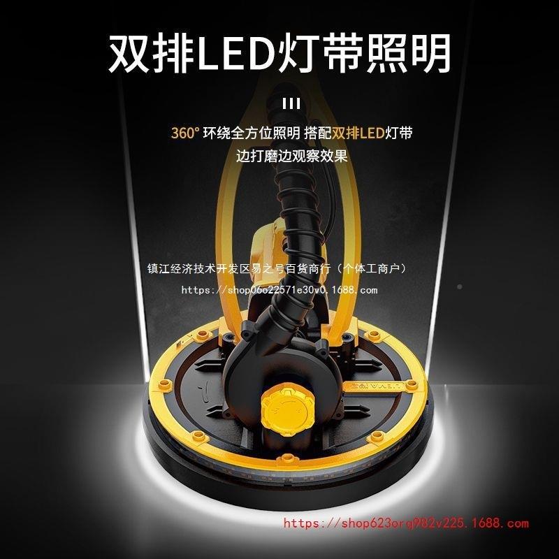 猎马无极变速轻子打YFI磨机长杆尘自吸砂纸腻粉超墙壁打沙机通用