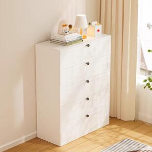 钢床五斗柜家用室头柜客卧厅靠墙无品牌/大容量收纳柜多巴胺铁制