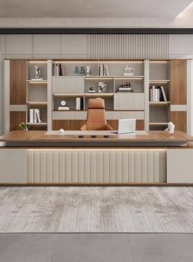 E0级保公高档老板班桌轻奢总裁桌椅组62133合现代简约办桌董事长