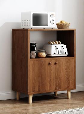 餐边厨房柜子储物柜实色中收式碗柜家WIP用客厅靠墙纳柜茶水木柜