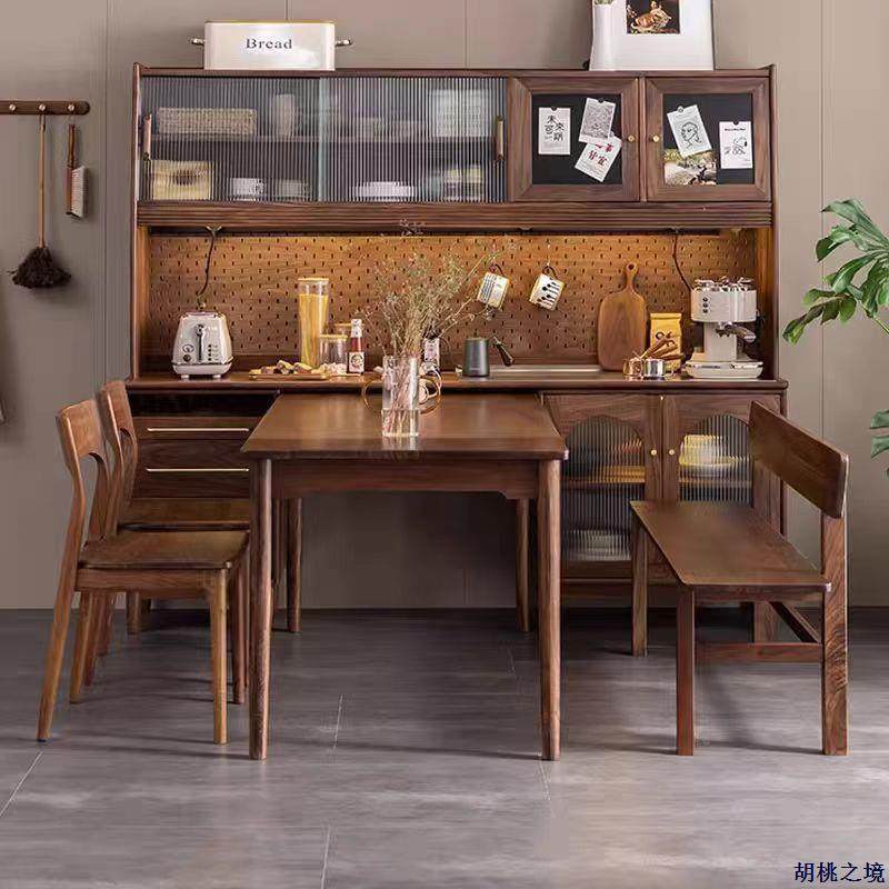 北美黑胡桃餐边木柜轻奢桌CBG006一体客厅靠餐墙白橡多功能收木纳,住宅家具,餐边柜,淘宝优惠券,粉丝福利购,淘宝优惠卷