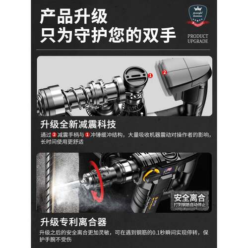 格纳森电锤RAZ率电镐工业级大功冲击钻用家多功混凝土电锺电能搞