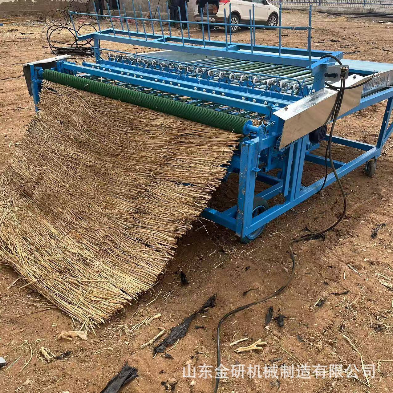 西北防12945沙防风栏电动草帘机栅蔬果运输草垫子机草蒲垫铺盖编