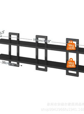 壁式货架两件套壁挂TYO式物架双层悬式储浴室货挂架挂客厅卧室置
