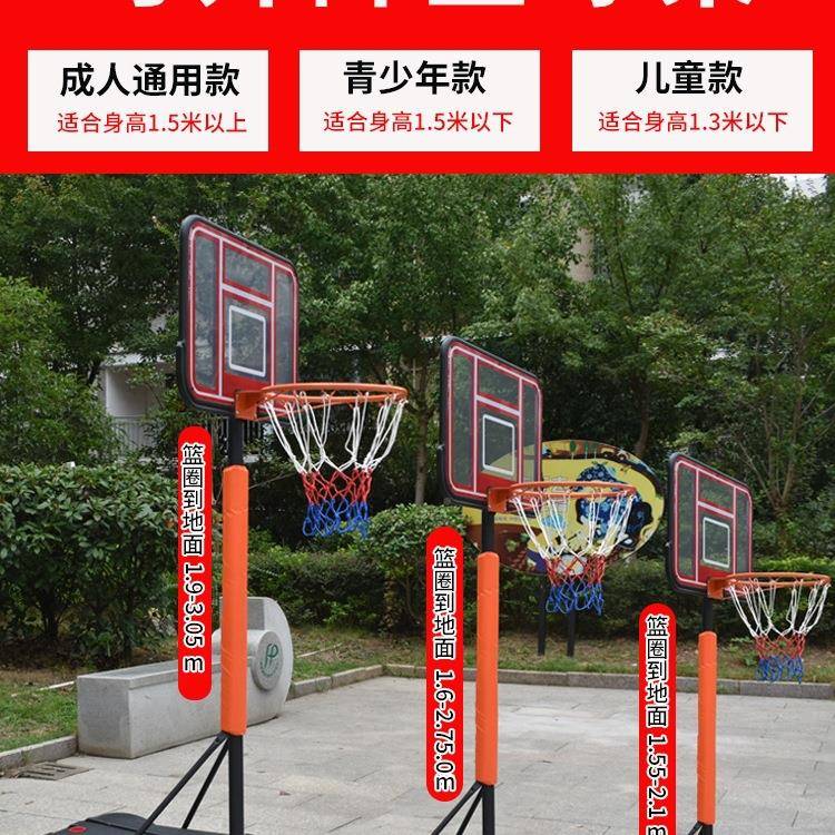 篮球架篮框儿童幼儿F96S667T内园用可升户降篮移动筐室投蓝球家用