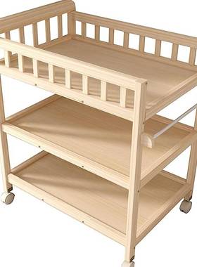 多能木尿16224布台新生功宝宝BB护换尿布操作理台按实摩抚触台安